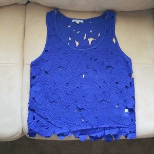 Royal Blue Scallop Bottom Top